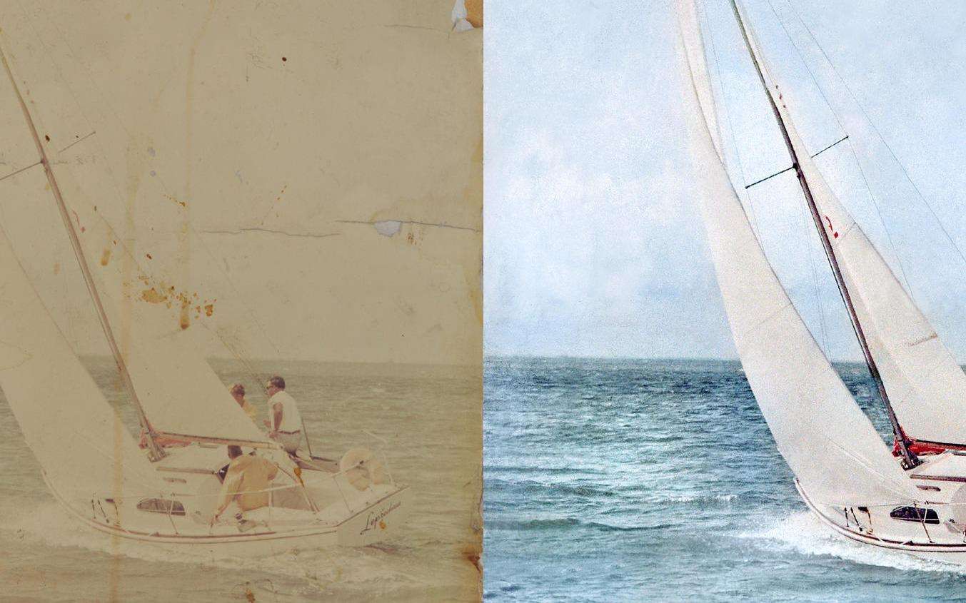 Damaged photo repair — expert restoration by Bob Baggett Photography