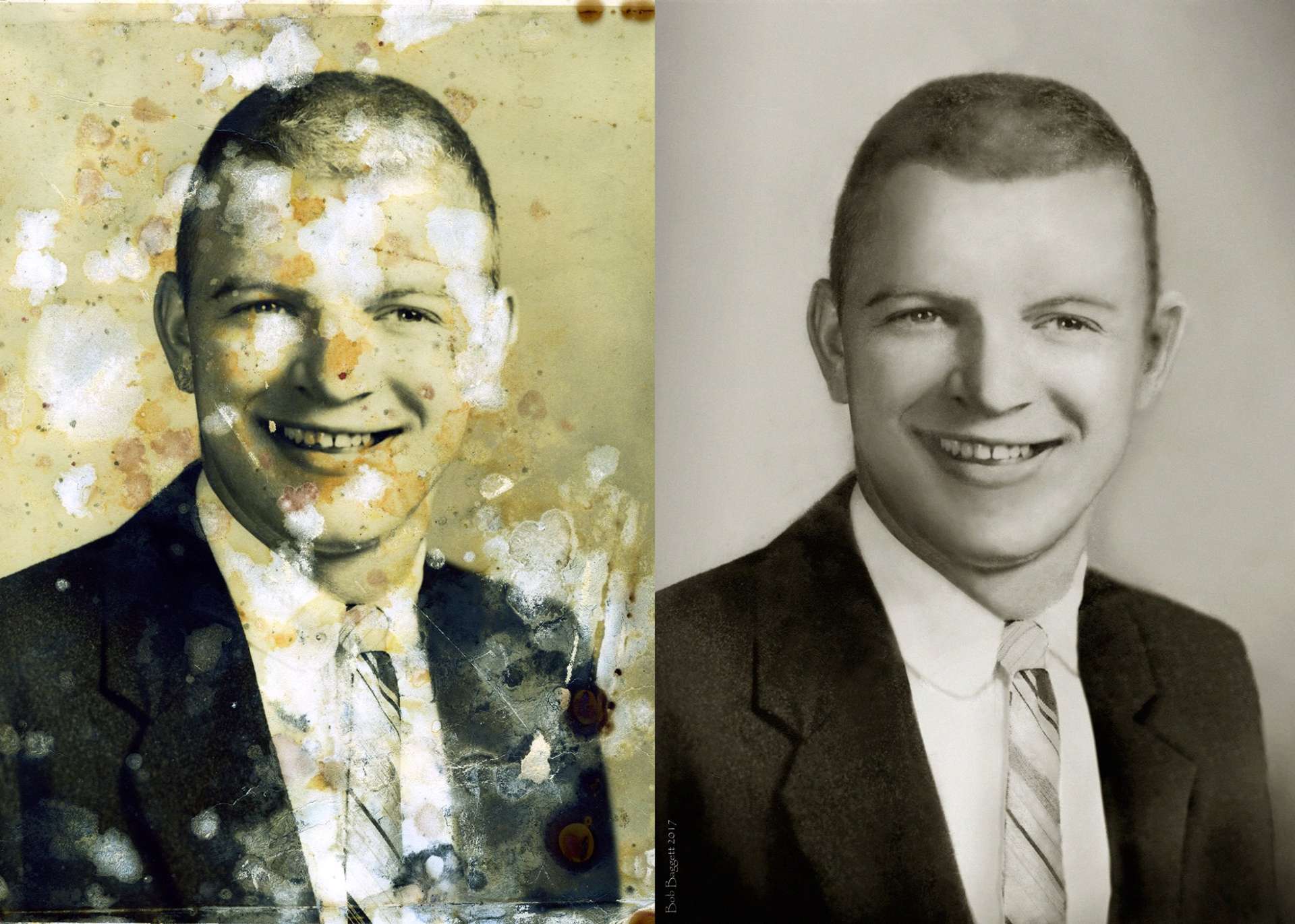 Photo restoration example 4