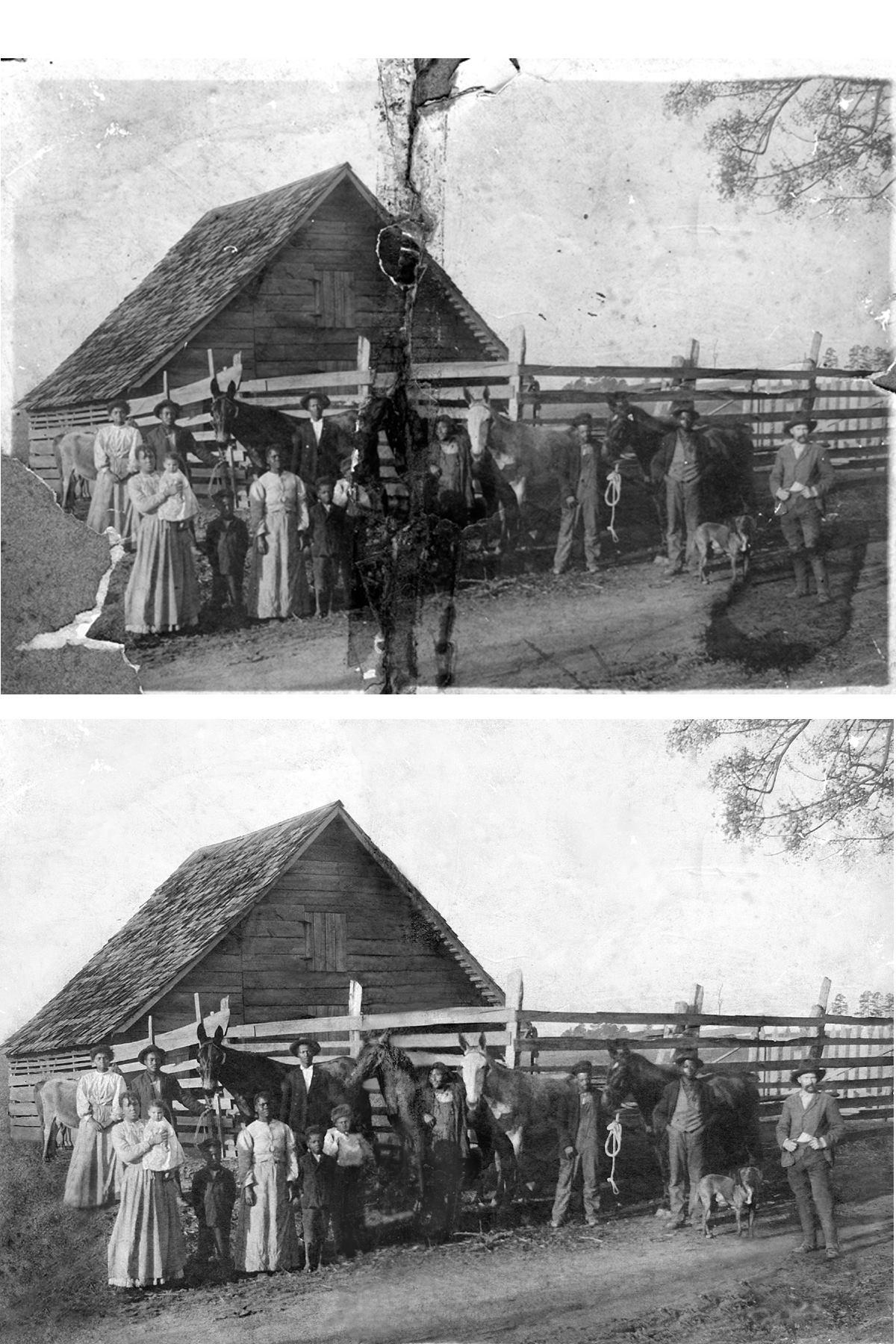 Photo restoration example 3