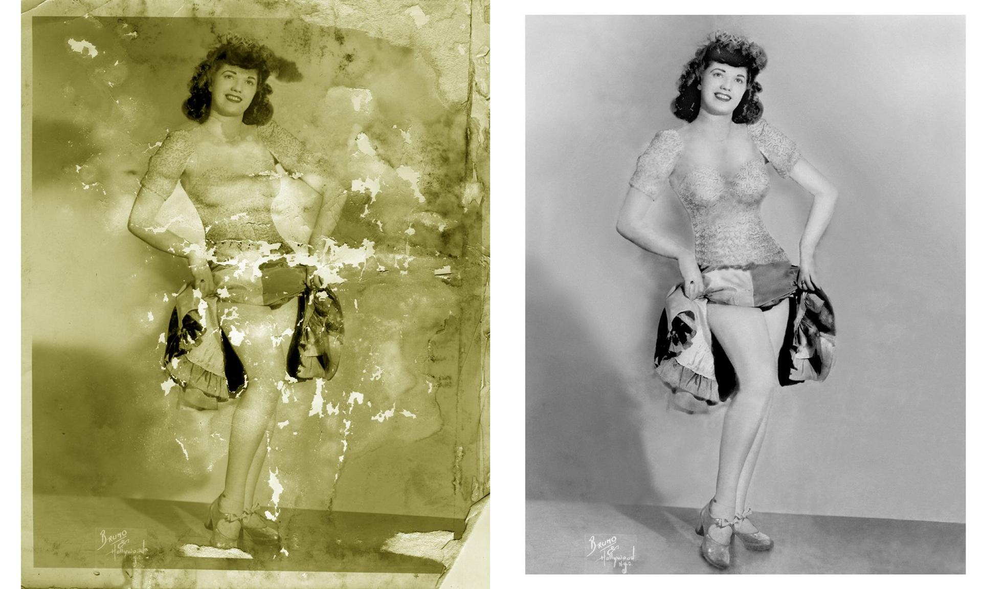 Photo restoration example 7