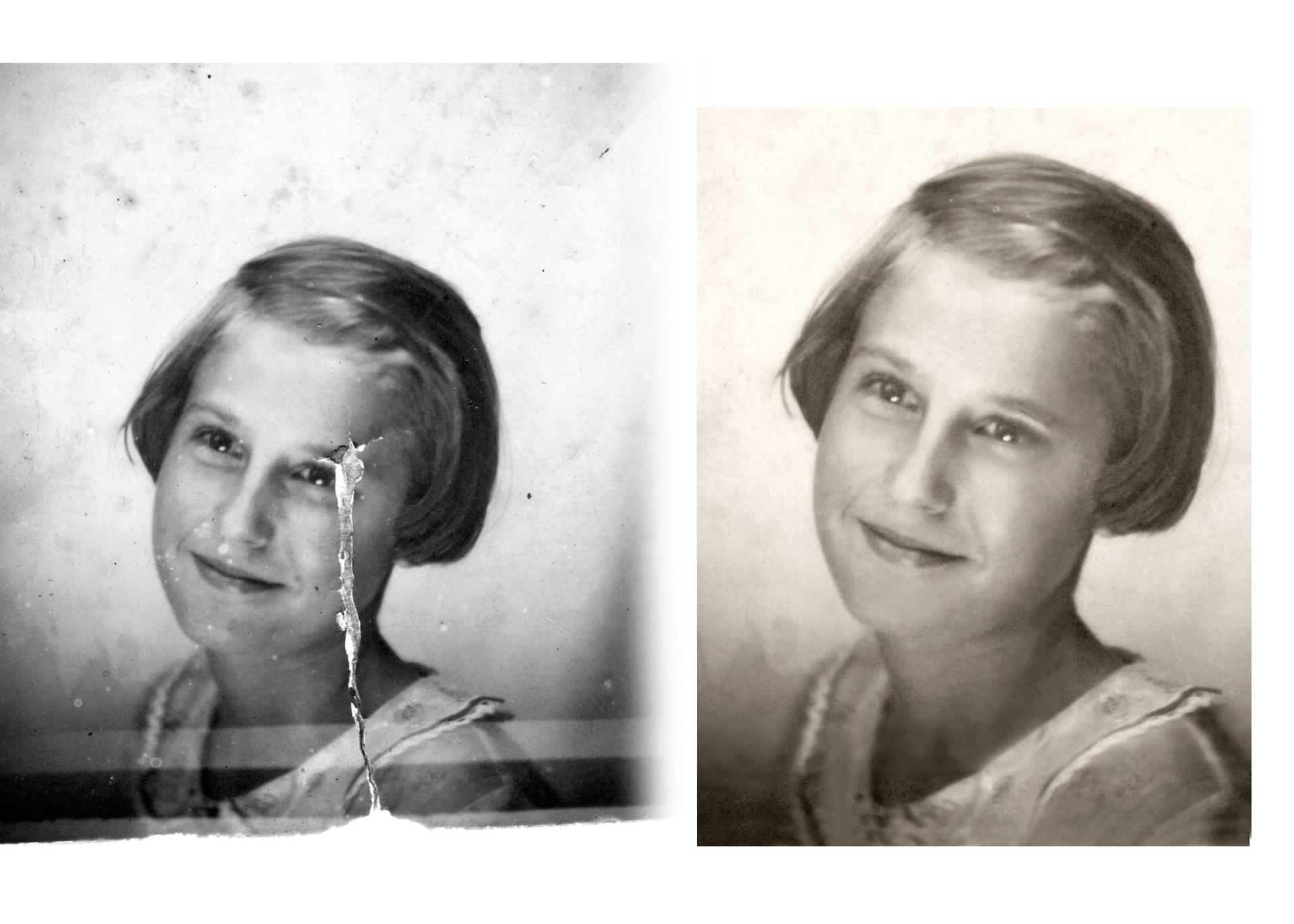Photo restoration example 8